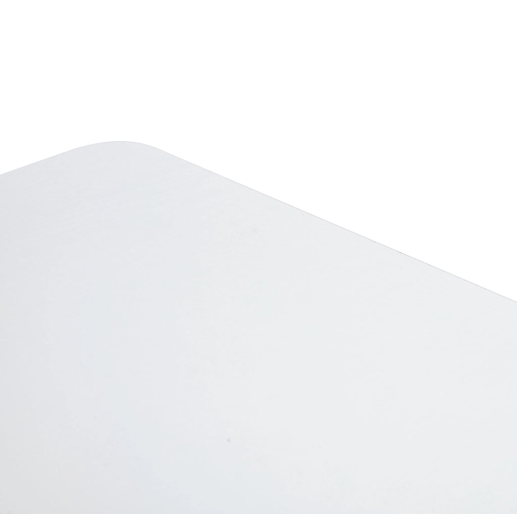 Tavolo pieghevole da parete in MDF bianco con supporto in metallo