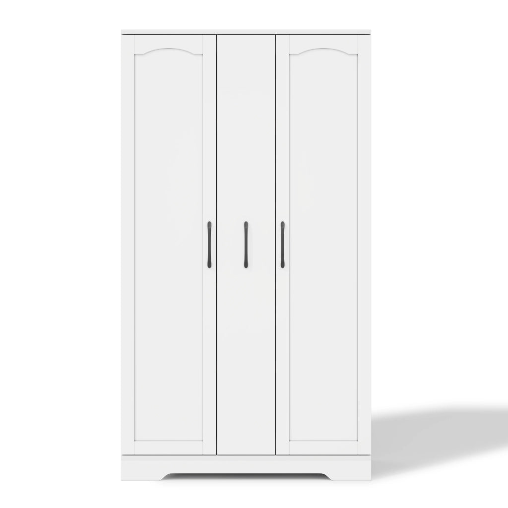 Credenza da cucina con 2 ante; 4 ripiani e estraibile 4 livelli - per cucina - in MDF - bianco