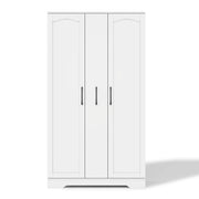 Credenza da cucina con 2 ante; 4 ripiani e estraibile 4 livelli - per cucina - in MDF - bianco