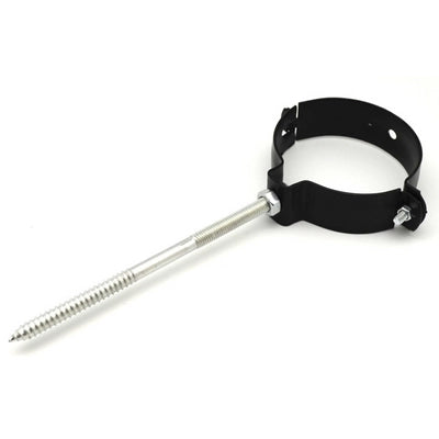 COLLARE PER FISSAGGIO DI TUBI FUMO VERNICIATO NERO- Diam. 140- DH- pezzi 1