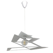 Sospensione 1xE27 Montatura Quadro Bianco E-Energy Fabiola