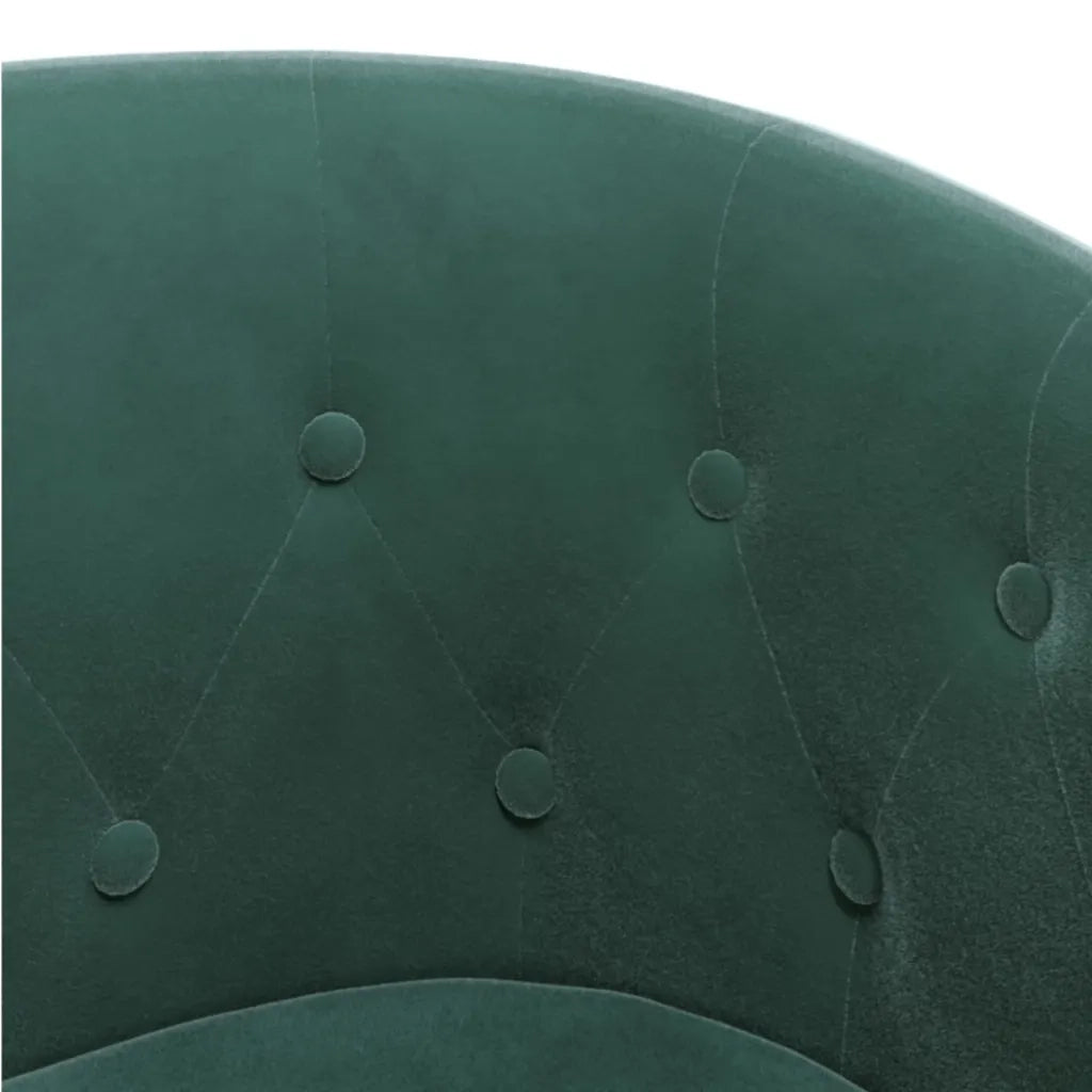 Poltrona Cabriolet Verde Scuro in Velluto 356472