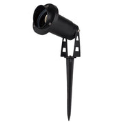 Trade Shop - Faretto Esterno Da Giardino Doppia Istallazione Con Picchetto Staffa Gu10 Ip65 Et-01 - Nero
