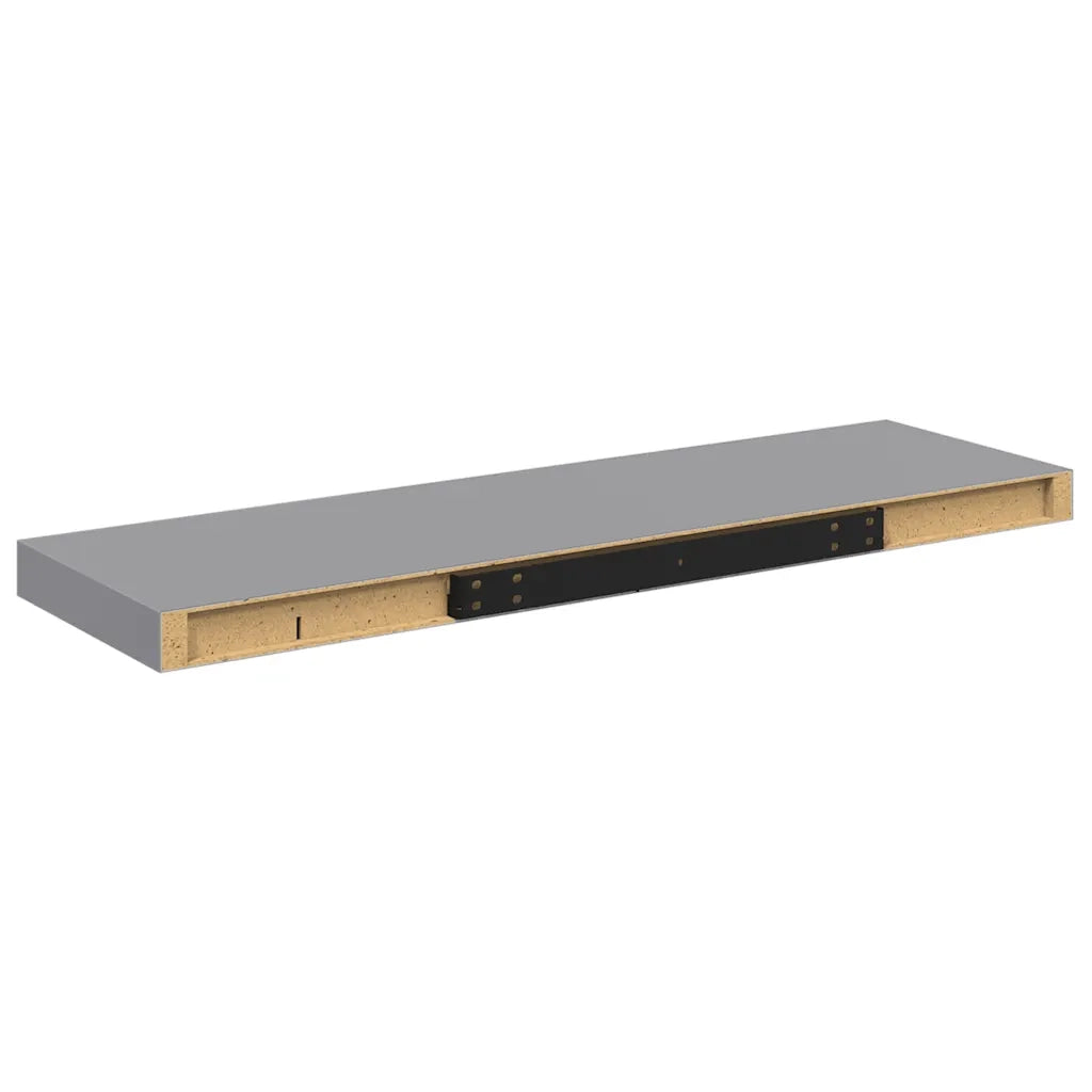 Scaffale a parete | Ripiano a parete | Mensola a parete Grigio 80x23,5x3,8 cm in MDF