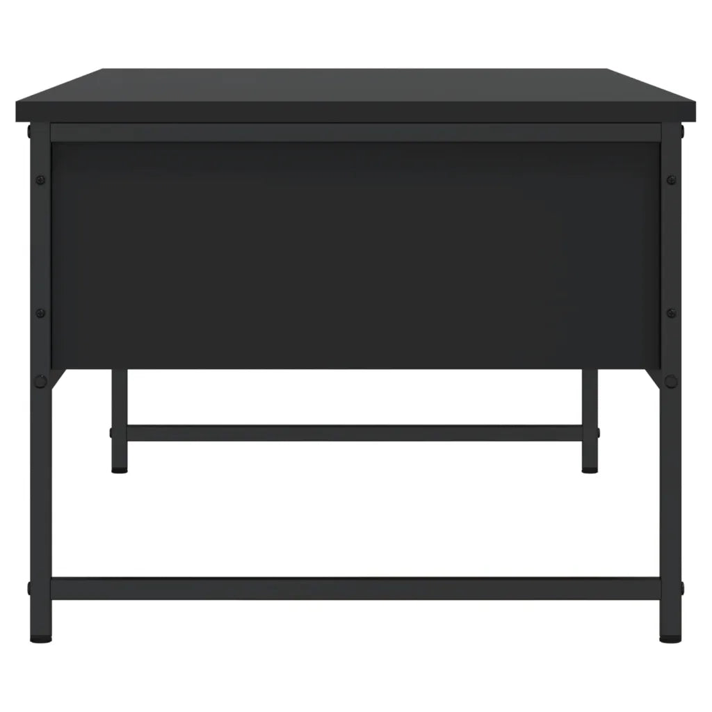 Tavolino da Salotto Nero 101x49x39,5 cm in Legno Multistrato 837737