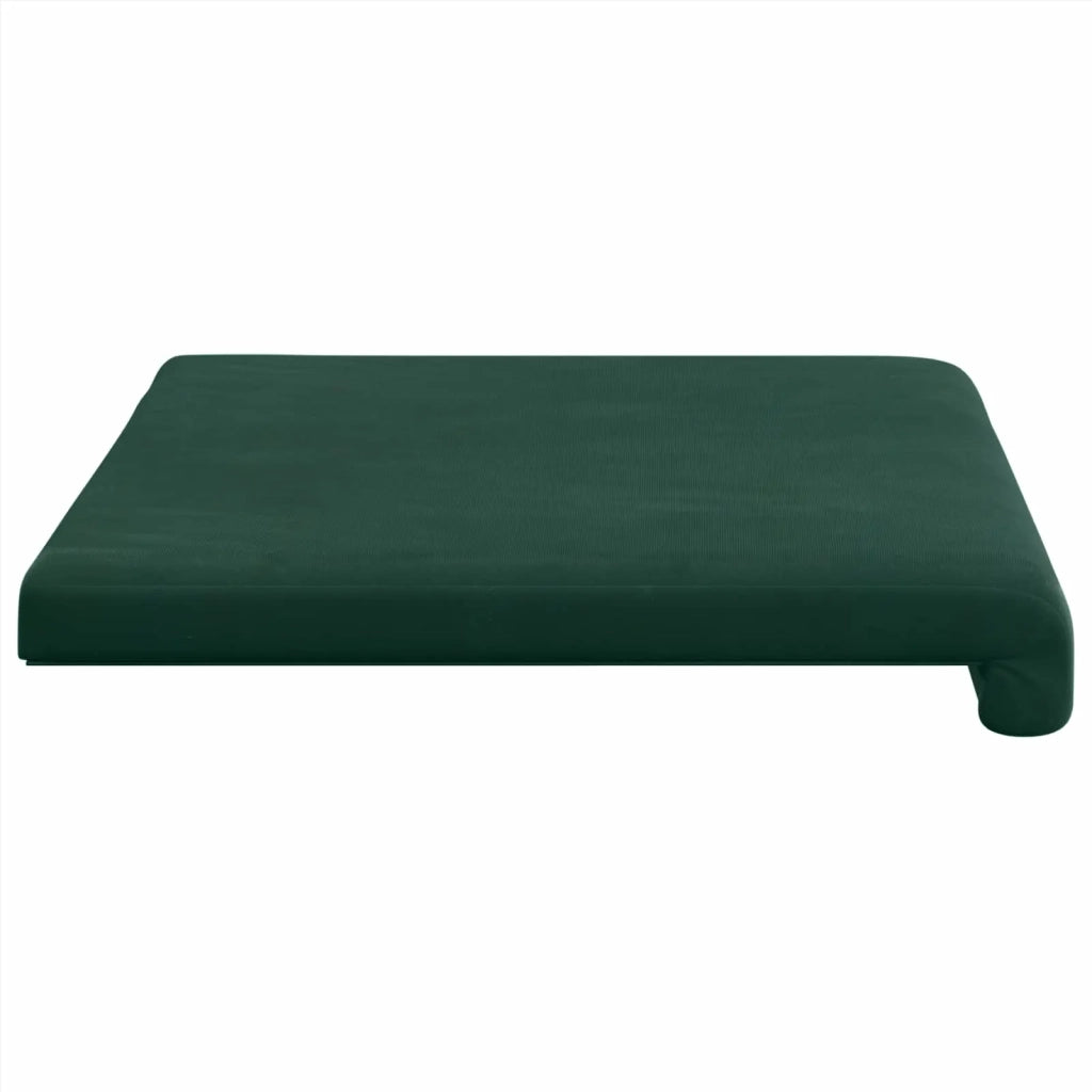 Cuscino per panchina Velluto (V) Verde Scuro Profondità 35 cm 42043177