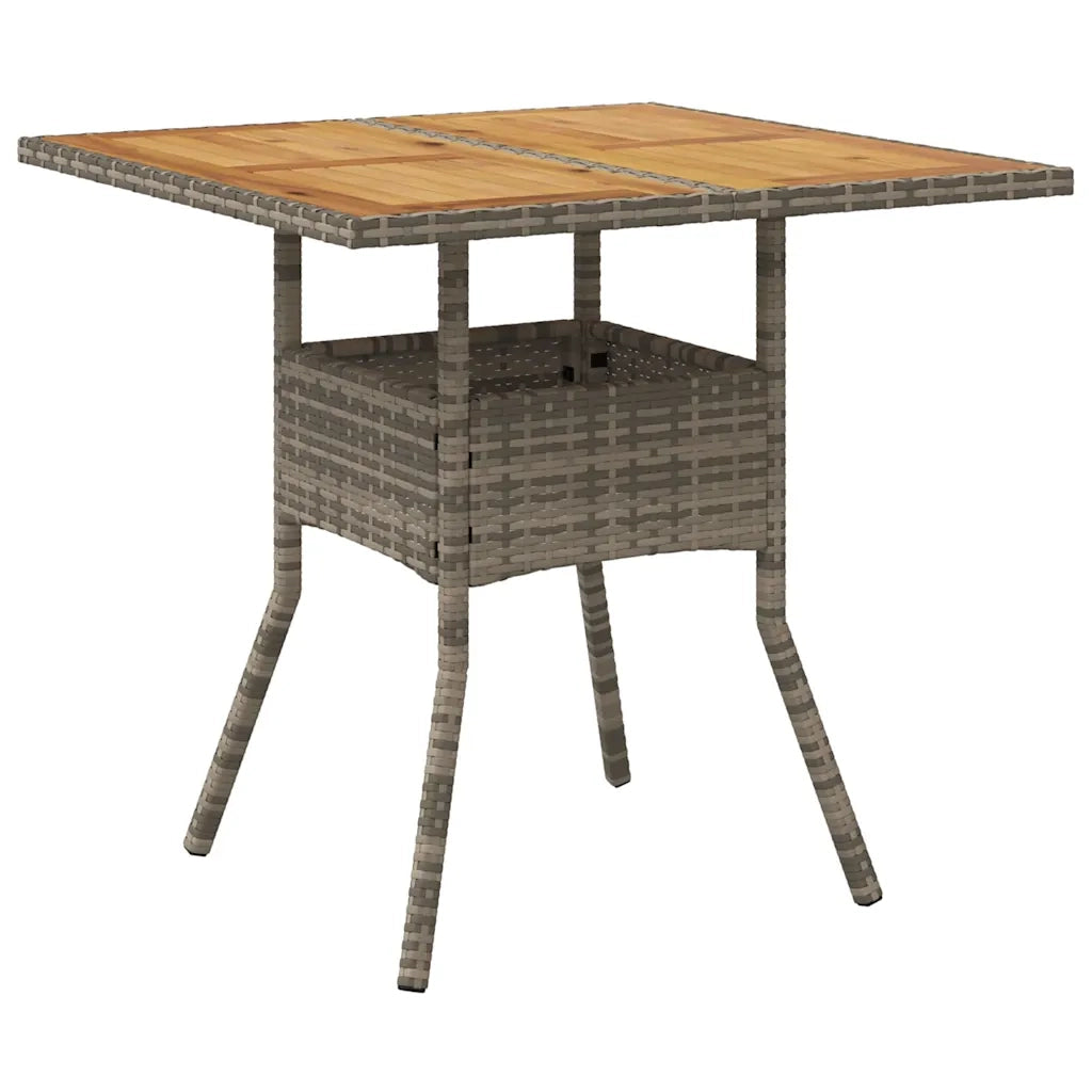Set da Pranzo per Giardino 3 pz | Set Salotto da Giardino Grigio polyrattan