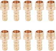Connettore per tubi in rame - Adattatore maschio per tubi - Fusto per tubi in rame - 10 pezzi - 1/4" 8mm