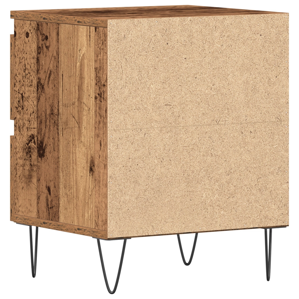 Comodino  in legno vecchio 40x35x50 cm in legno ingegnerizzato