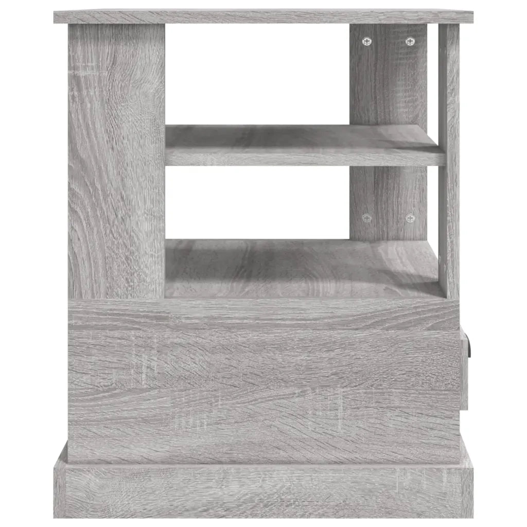 Tavolino Grigio Sonoma 50x50x60 cm in Legno Multistrato