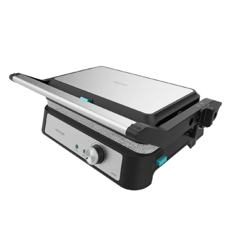 CECOTEC 02994 - Griglia elettrica Rock'N grill 1500 Take&Clean Stone