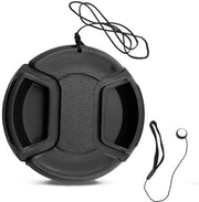 Protezione per obiettivo 49 mm - Copertura centrale per lenti - Cintura antivento - Resistente alla polvere - Resistente ai shock - Materiale ABS di alta qualità - Protezione per lenti di macchina
