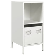 Credenza | Madia | Buffet da pranzo | Armadio da pranzo Bianca 35x39x73,5 cm in Acciaio Laminato a Freddo