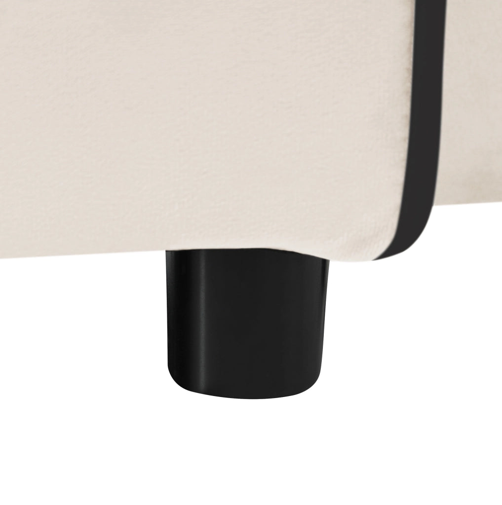 Poltrona letto estraibile 3 in 1 beige con portabicchieri