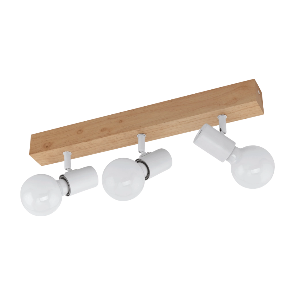 Barra/3 E27 Legno/Bianco Townshend 3 - Eglo