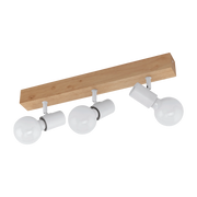 Barra/3 E27 Legno/Bianco Townshend 3 - Eglo