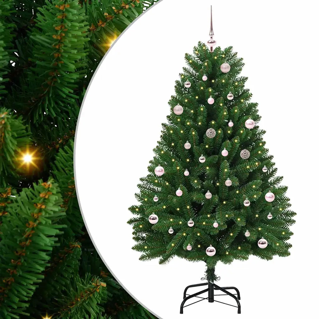 Albero di Natale | Decorazioni natalizie artificiale Verde 150 cm PVC e Metallo