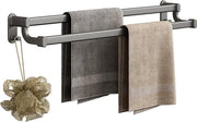 Sostegno per asciugamano senza perforazione - Sostegno per asciugamano a parete con 2 ganci - Sostegno per asciugamano autoadesivo 50 cm Sostegno per asciugamano a due braccia - Sostegno per asciugamano a parete per bagno cucina (50cm)
