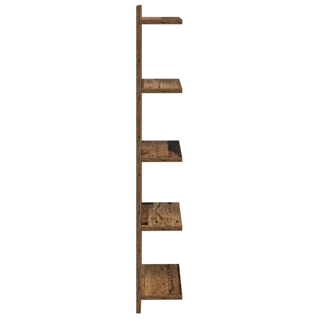 Scaffale da parete 2 pz Legno antico 30 x 15 x 100 cm 8012409