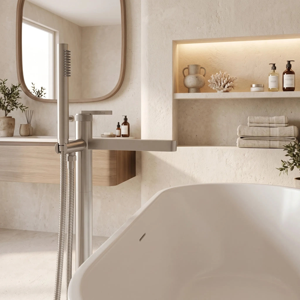 Rubinetto Indipendente Rea Grace Brush Nickel