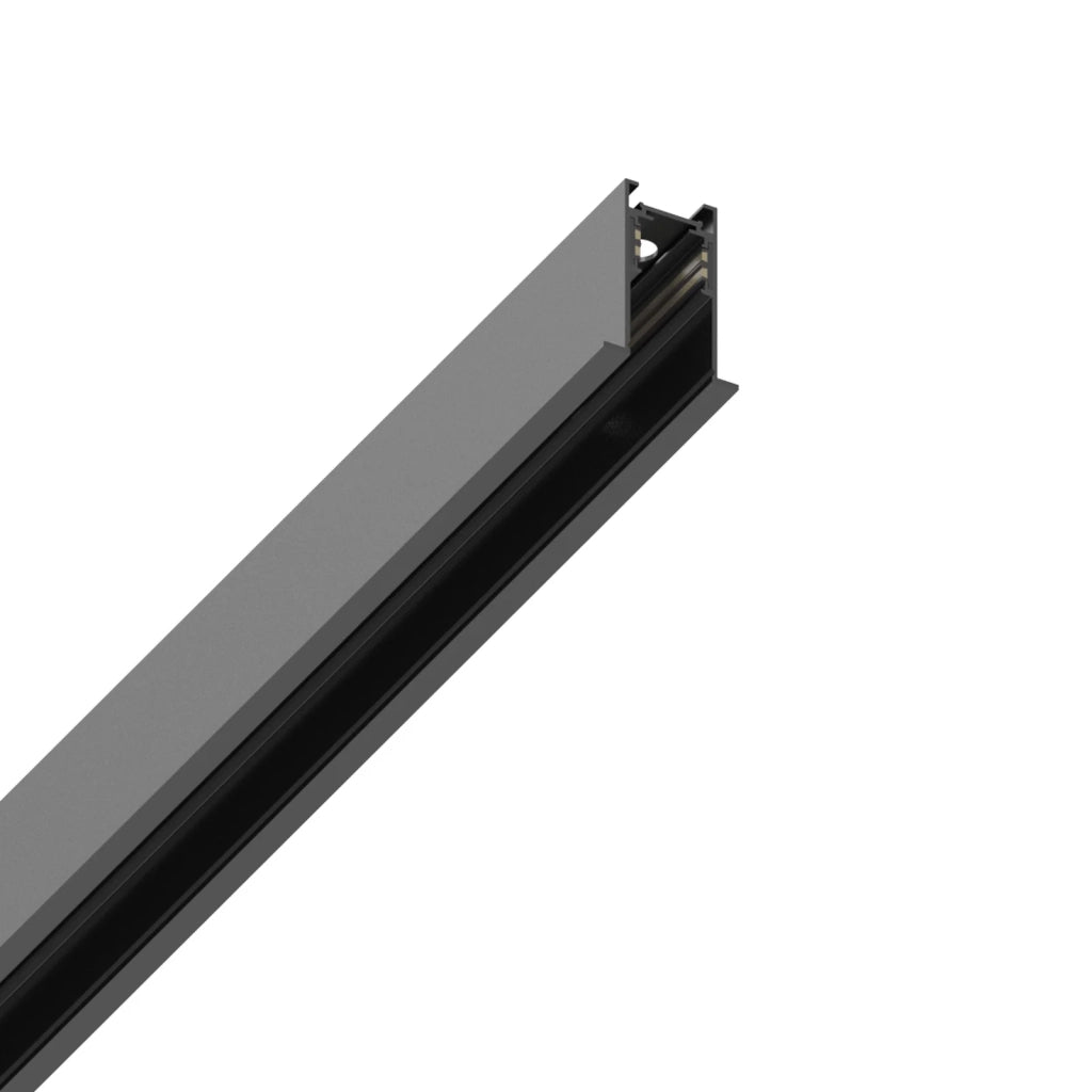 Binario EGO On Off 2000 Mm Dimmerabile Nero Alluminio Ideal Lux