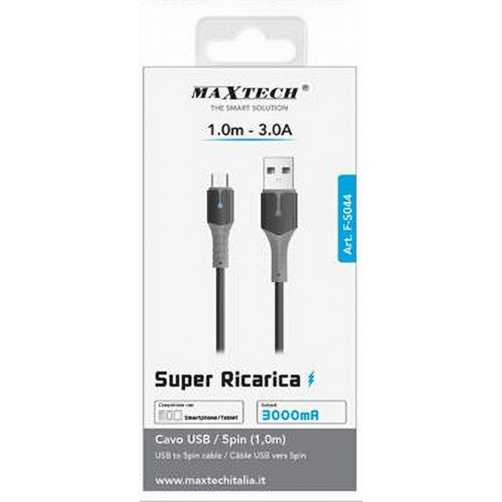 Trade Shop - Cavo Usb A Micro Usb Super Ricarica 1 Mt 3a Dati Per Smartphone Tablet F-s044 -