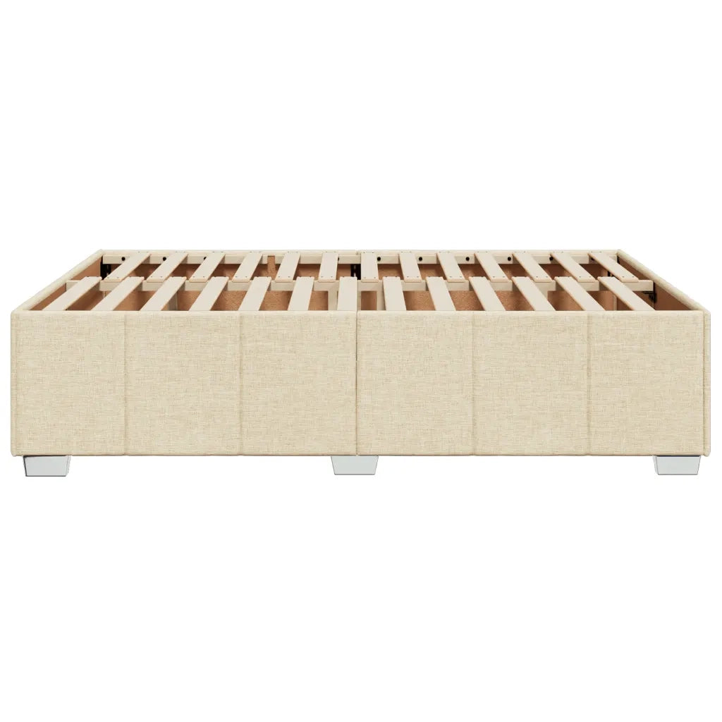 Giroletto senza Materasso Crema 160x200 cm in Tessuto
