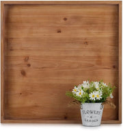 Tavolo da salotto in legno quadrato - grande - antiscivolo - rustico - decorativo - maniglie - tavolo da salotto in legno quadrato con maniglie