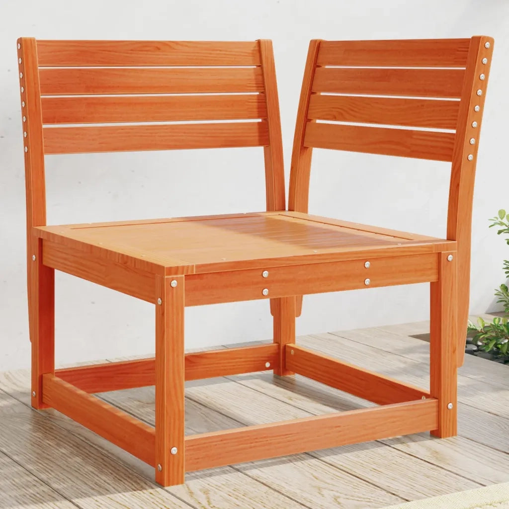 Divano Angolare Giardino Marrone Cera 73x73x78cm Massello Pino 844666