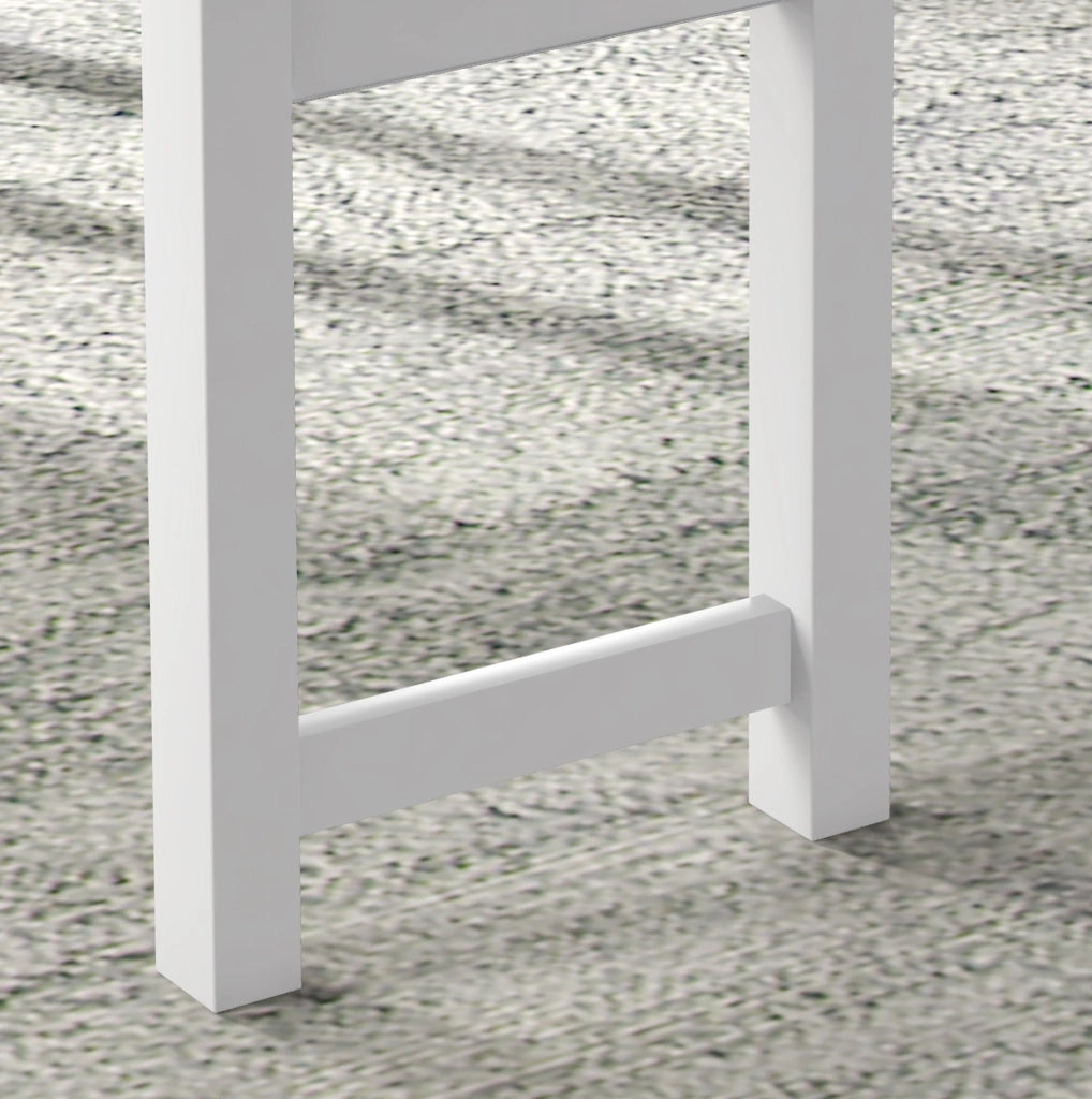Set da pranzo 4 pezzi con tavolo, panca e 2 sedie imbottite grigio