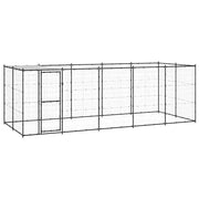Gabbia per Cani da Esterno in Acciaio con Tetto 12,1 mÂ² cod mxl 55127