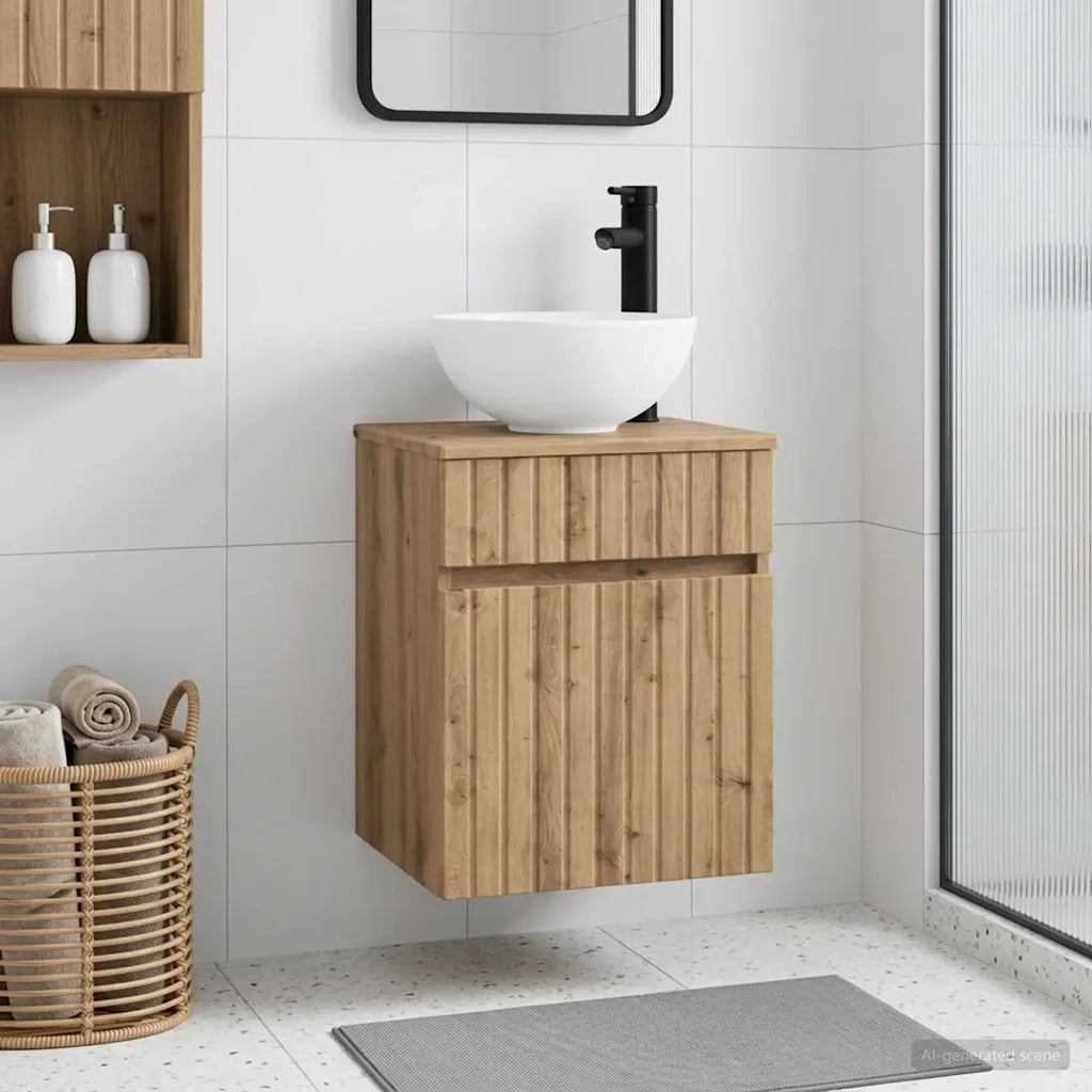 Mobile lavabo da parete Rovere Artigianale 39 x 41 x 64,5 cm