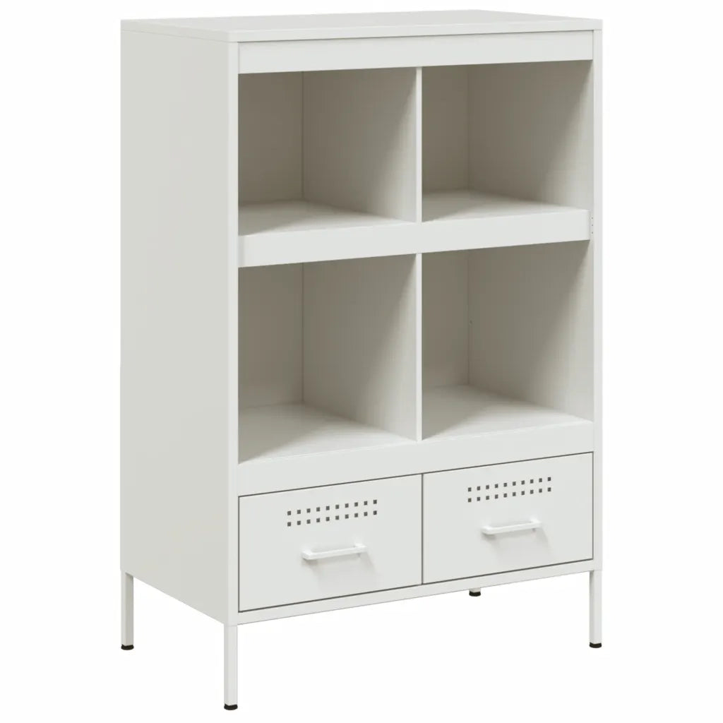 Credenza Bianca 68x39x101,5 cm in Acciaio 843107