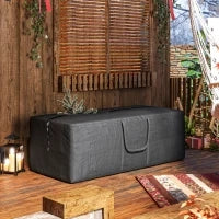 Sacca per Albero di Natale da 840L Impermeabile e UV30+, Tessuto Oxford 600D con Doppia Cerniera e Manici, Nero