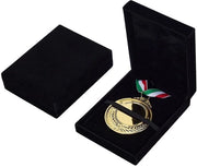 Organizzatore per Medaglie - Supporto per Medaglie in Velluto - 125 mm x 98,5 mm x 34,5 mm - Design Elegante