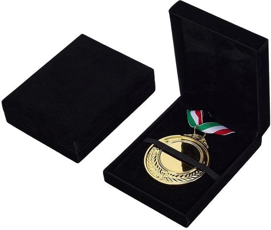 Organizzatore per Medaglie - Supporto per Medaglie in Velluto - 125 mm x 98,5 mm x 34,5 mm - Design Elegante