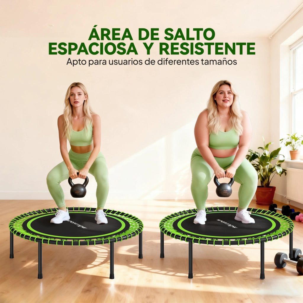 Tappeto Elastico Fitness ¨C Zephmum ¨C Verde e Nero ?114 cm
