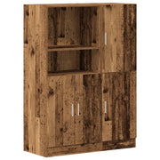Set di Armadio pensile | Mobili da Cucina 2 pz Legno Antico in Truciolato