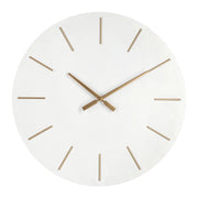 Orologio da Parete Rotondo in MDF con Dettagli Dorati 60cm - TIME