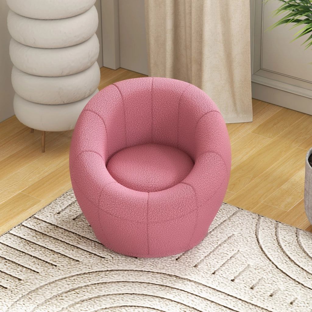 Poltrona per bambini ¨C zephmum ¨C in tessuto peluche, rosa, 60x56x48 cm
