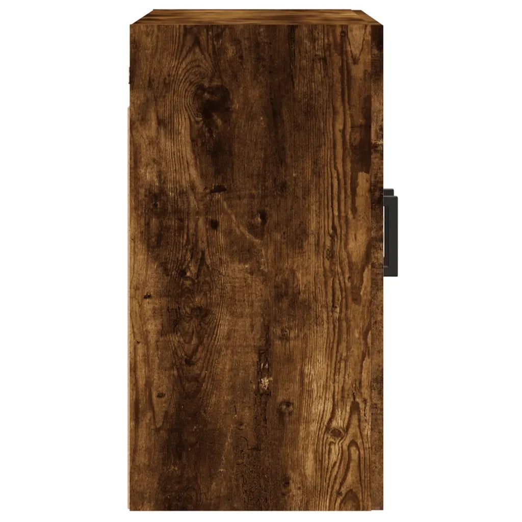 Armadietto a Muro | Mobile a Parete Rovere Fumo 60x31x60 cm in Legno Multistrato