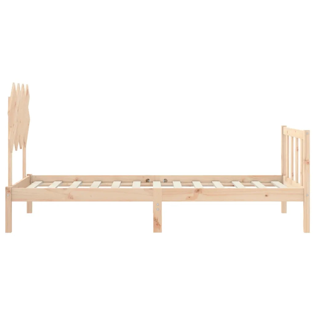 Giroletto senza Materasso 90x200 cm in Legno Massello di Pino