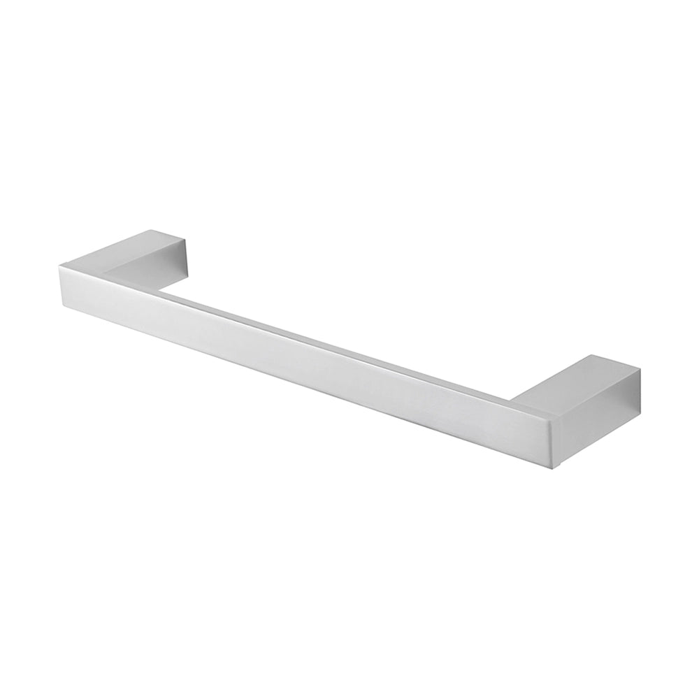 Porta asciugamani diritto da muro L 35 cm in alluminio argento Sky