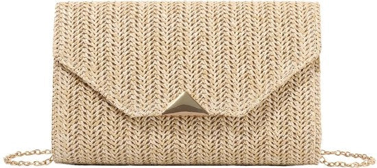 Borsa Clutch per Donna in Tessuto Tela Estivo per Matrimonio Festa Promozione Viaggio