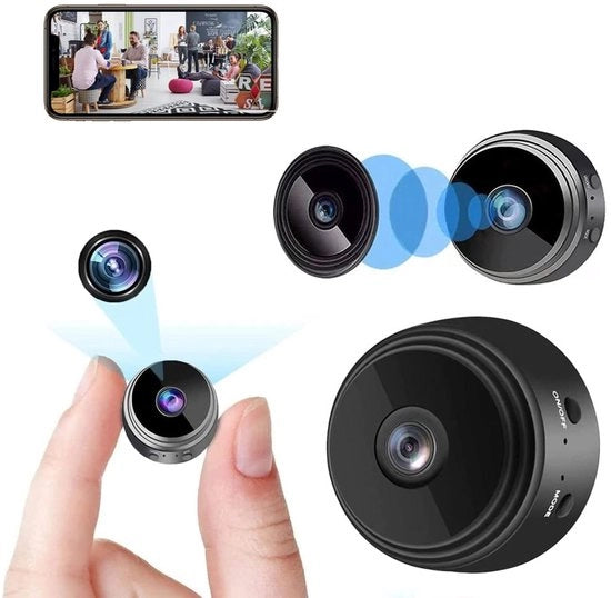 Camerabewaking 1080P HD a vista notturna 10M e 90° angolo di campo Wi-Fi Mini Camera per interni ed esterni 2.4G 1 pezzo