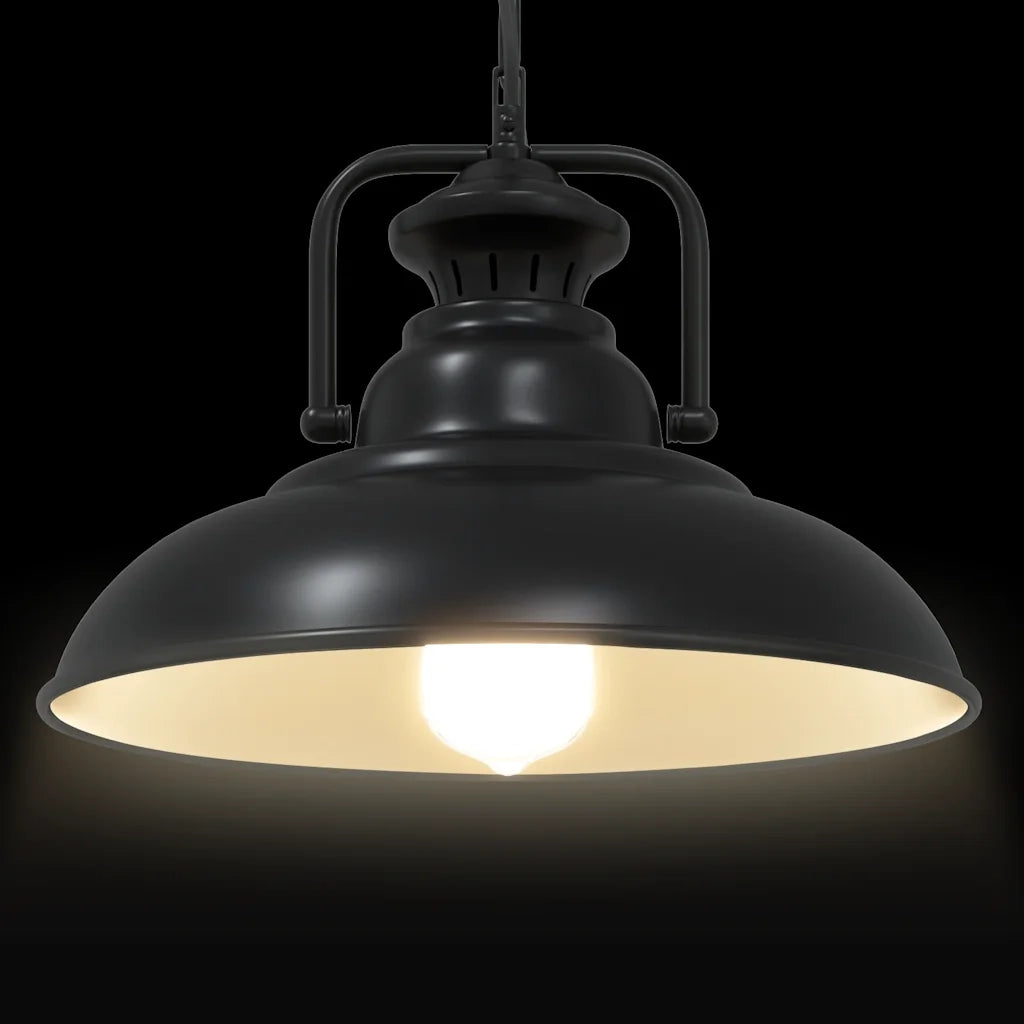Lampada a Sospensione E27 Nero ?31 cm in Metallo CFW9288922
