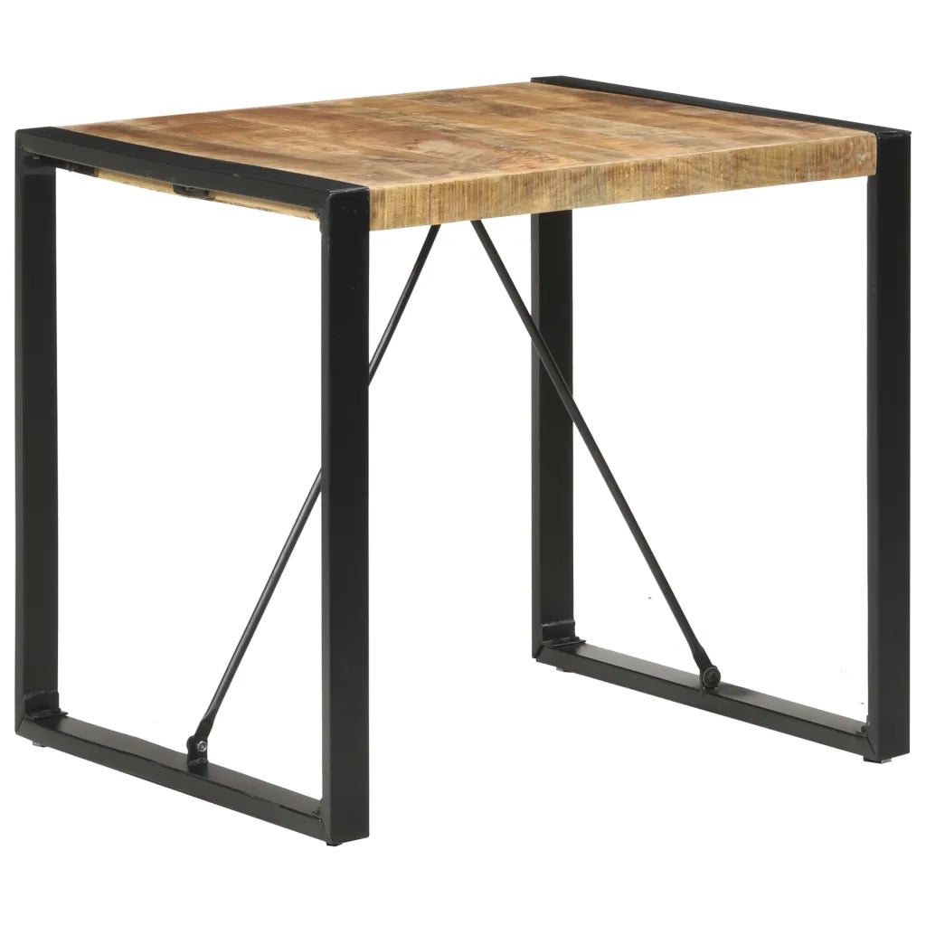 Tavolo da Pranzo 80x80x75 cm in Legno di Mango Grezzo 321600