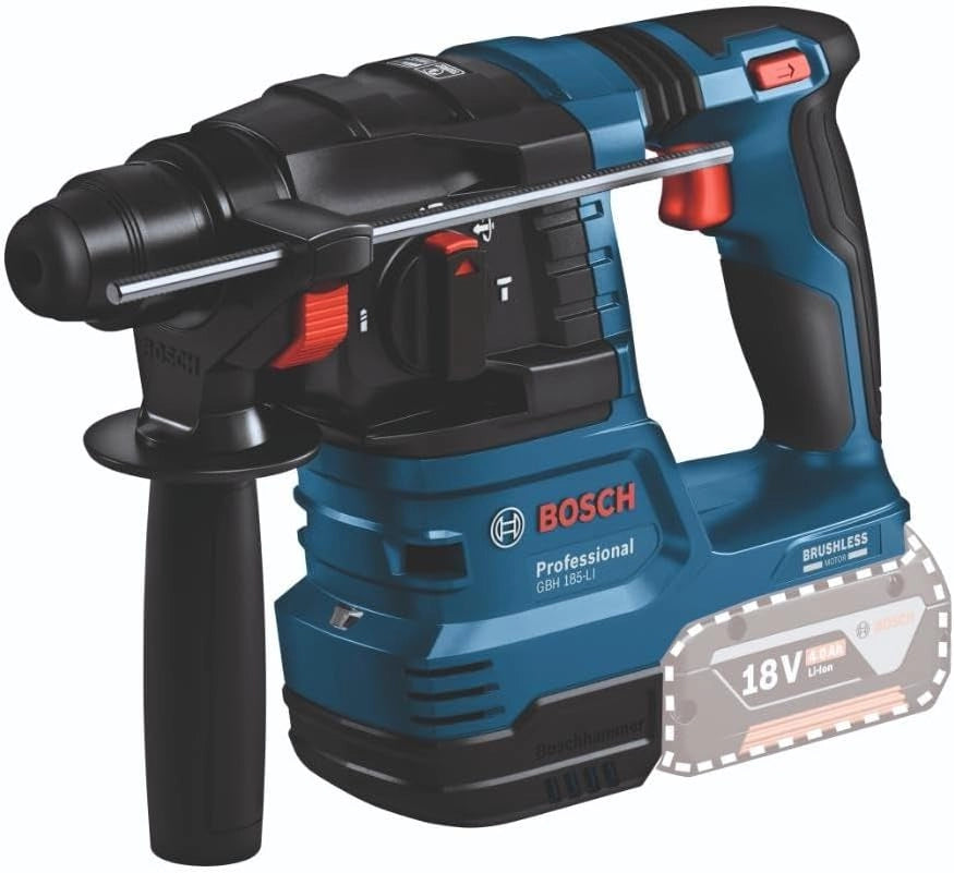 Bosch Professional 18V System Combo Kit: trapano-avvitatore con percussione GSR 18V-45 + martello perforatore GBH 18V-22 (incl. 2 batterie da 4.0Ah, caricabatteria rapido GAL 18V-40, borsa portauten.)