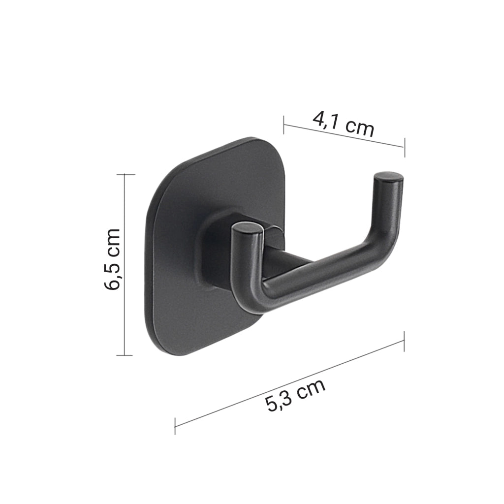 APPENDIABITI DOPPIO TEIDE 7XH6CM NERO MATT.
