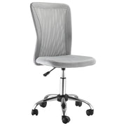 Sedia da ufficio girevole senza braccioli in rete ¨C Zephmum ¨C Grigio 43x58x90-100 cm